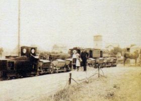 Kyffhäuserbahn um 1910 in Frankenhausen