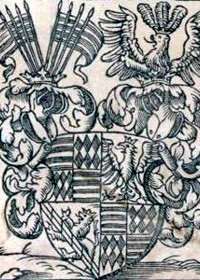 Wappen der Mansfelder Grafen Mitte des 16. Jahrhunderts